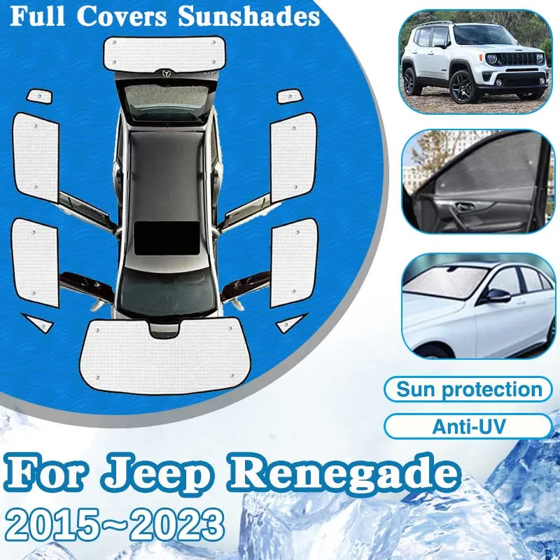 

Car Windshield Visor For Jeep Renegade 2015~2023 Auto Window Sun Protection Anti-UV Cover Parasol Sunshade Accessories 2022 2021