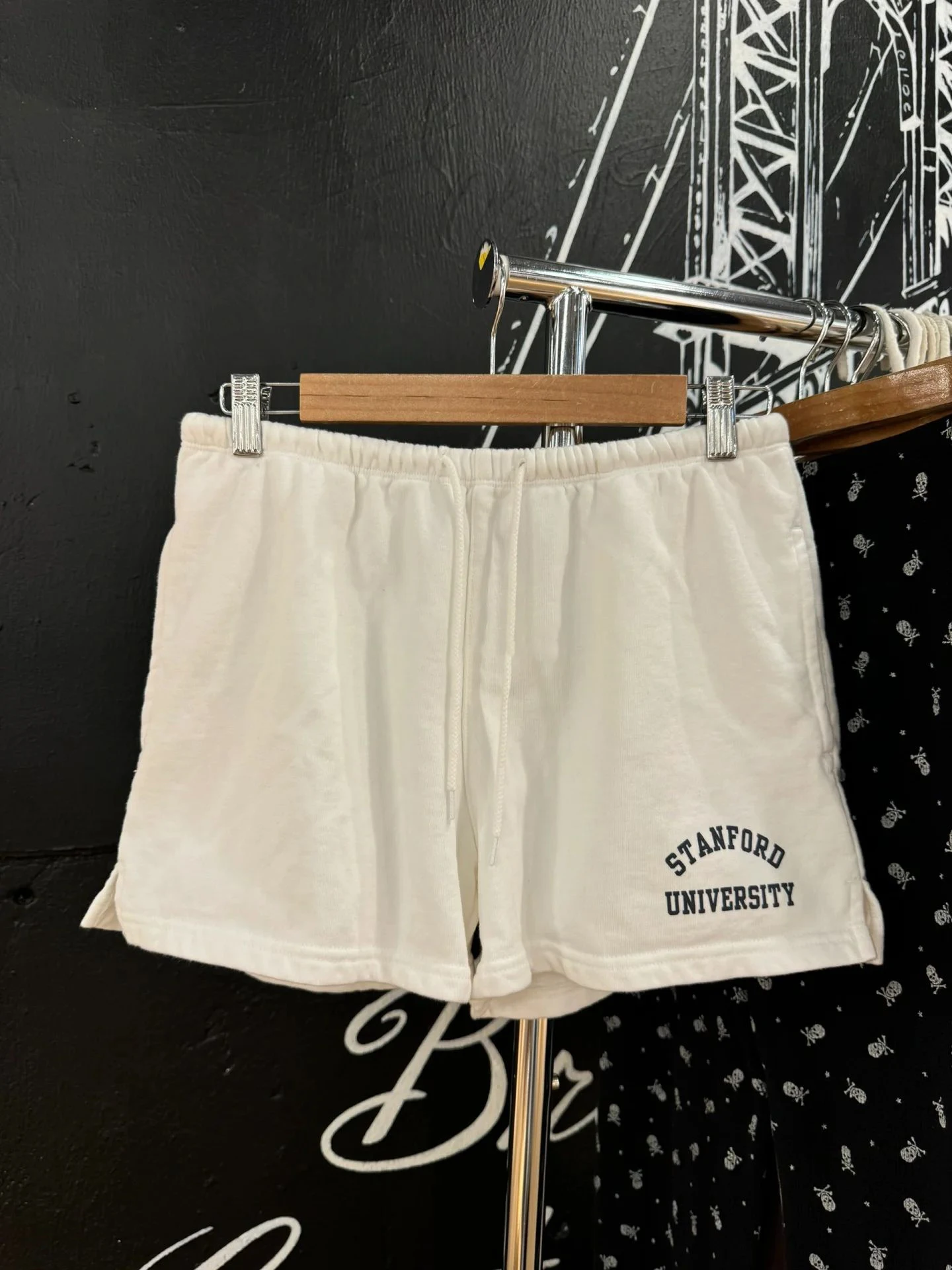 

Letter Print Casual Sweatshort Woman Drawstring High Waist Straight Shorts Summer Vintage Streetwear Cotton Sport Short Pant Y2k