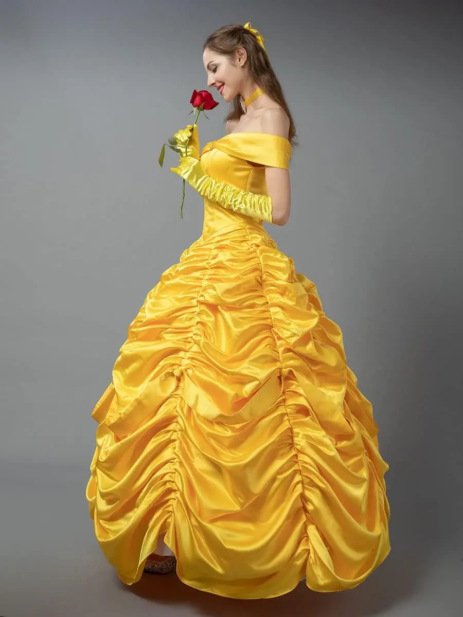 Beauty and Beast Prince Costume Halloween Princess Bell Costume Performance Princess Bell Dress view 2