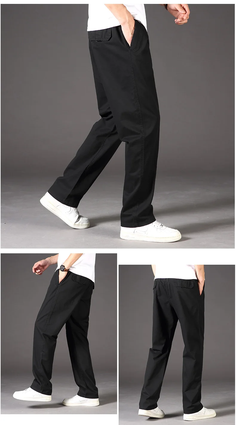 Plus Größe männer Cargo Hosen Casual Lose Multi Tasche Hohe Qualität Baumwolle Hosen Lange Hosen Herren Jogger Hosen 5XL 6XL – Detail 13