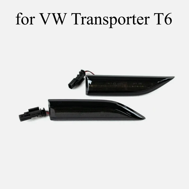 

2 шт. боковой указатель поворота для VW Transporter T6, последовательные светодиодные боковые повторители — SMOKED (2015-2019) автомобильные фары