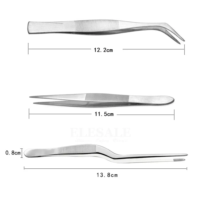 Pinzette portatili multifunzionali in acciaio inossidabile Grip piccole cose per il trucco kit di pronto soccorso forniture riparazione di telefoni artigianali a mano