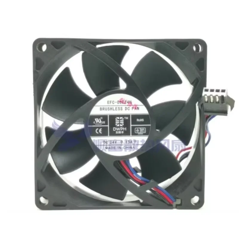 

DWPH EFC-08E24H DC 24V 0.15A 80x80x25mm 3-Wire Server Cooling Fan