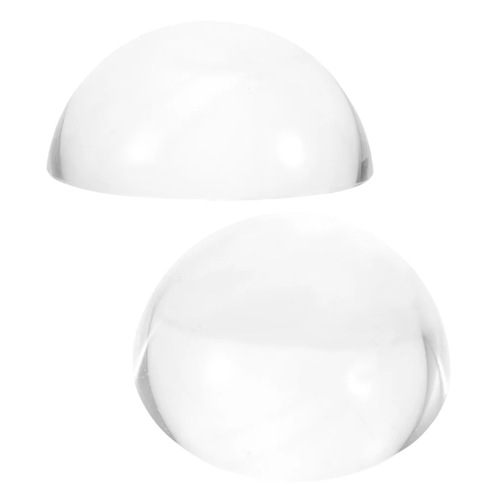 

2Pcs Glass Dome Paperweight Clear Smooth Polished Surface Calligraphy Practice Tool Tailor Sewing Pattern Weight Fabric Weights