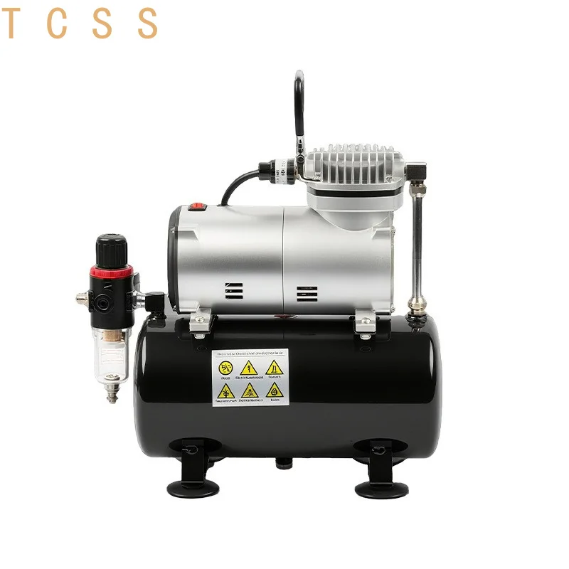 Oil-Free Mini Air Compressor Quiet Portable Household Dental Tattoo Spray Airbrush Pump Low Noise Auto On/Off Pressure Regulator