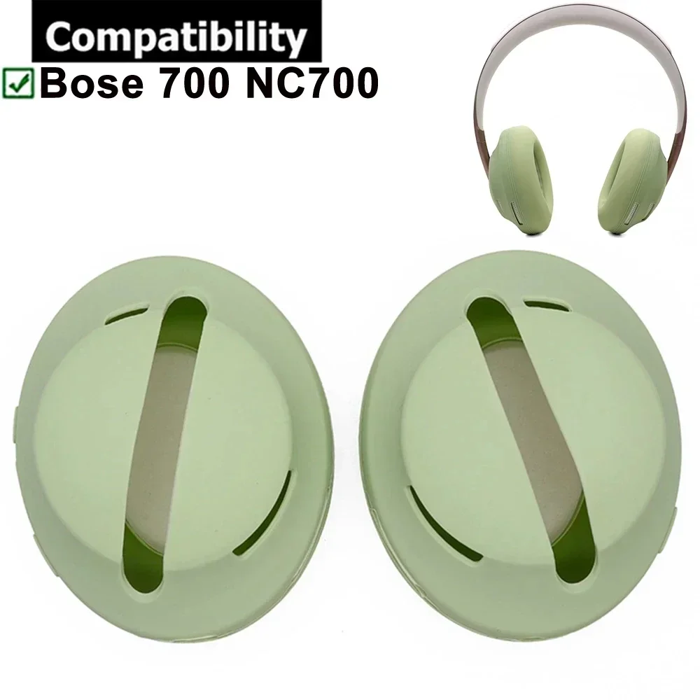 

1Pair Protective Silicone Case Sweatproof Scratchproof Reusable Washable Cover Skin Case for Bose 700 NC700 Headphones Headsets