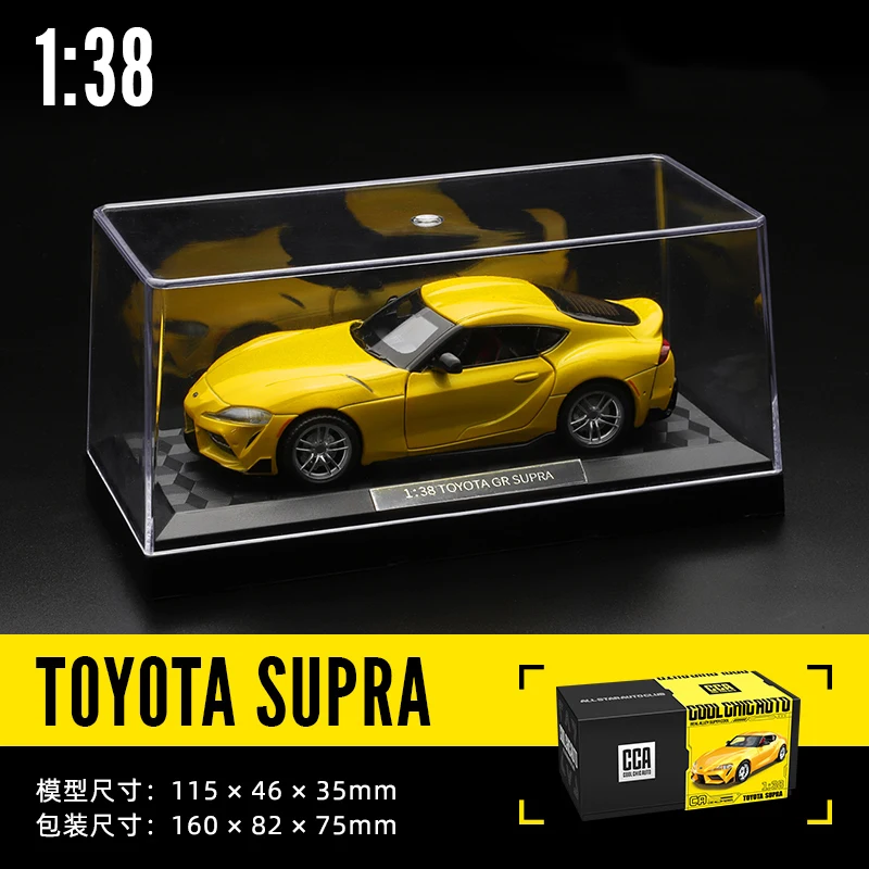 CCA 1:43 Toyota SUPRA BMW M850I Audi r8 Mercedes G350D car model Acrylic box metal alloy car toy gift collection