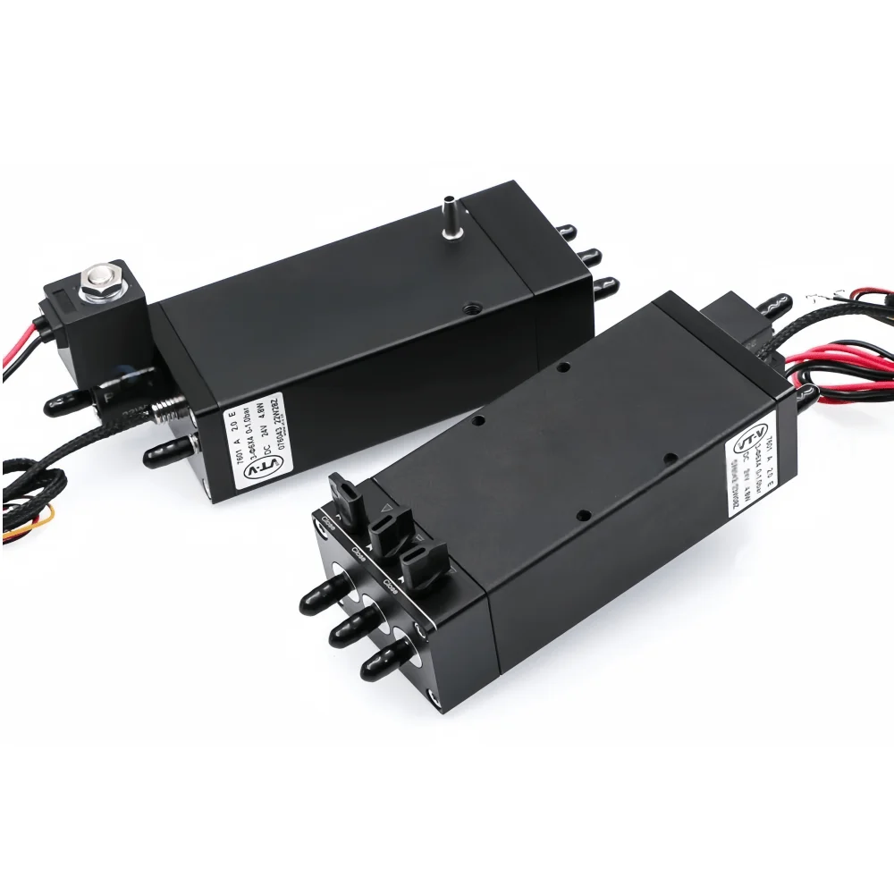 Tanque de tinta com válvula de controle elétrico de 3 saídas para impressoras UV – Garrafa de subtinta de pressão negativa