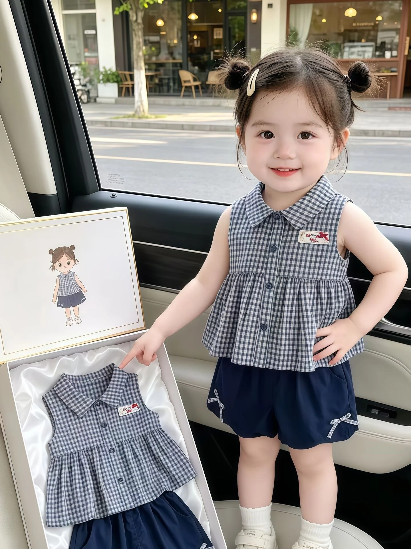 korean-style-plaid-vest-and-shorts-set-for-girls-summer-new-fashionable-two-piece-suit-casual-breathable-machine-washable