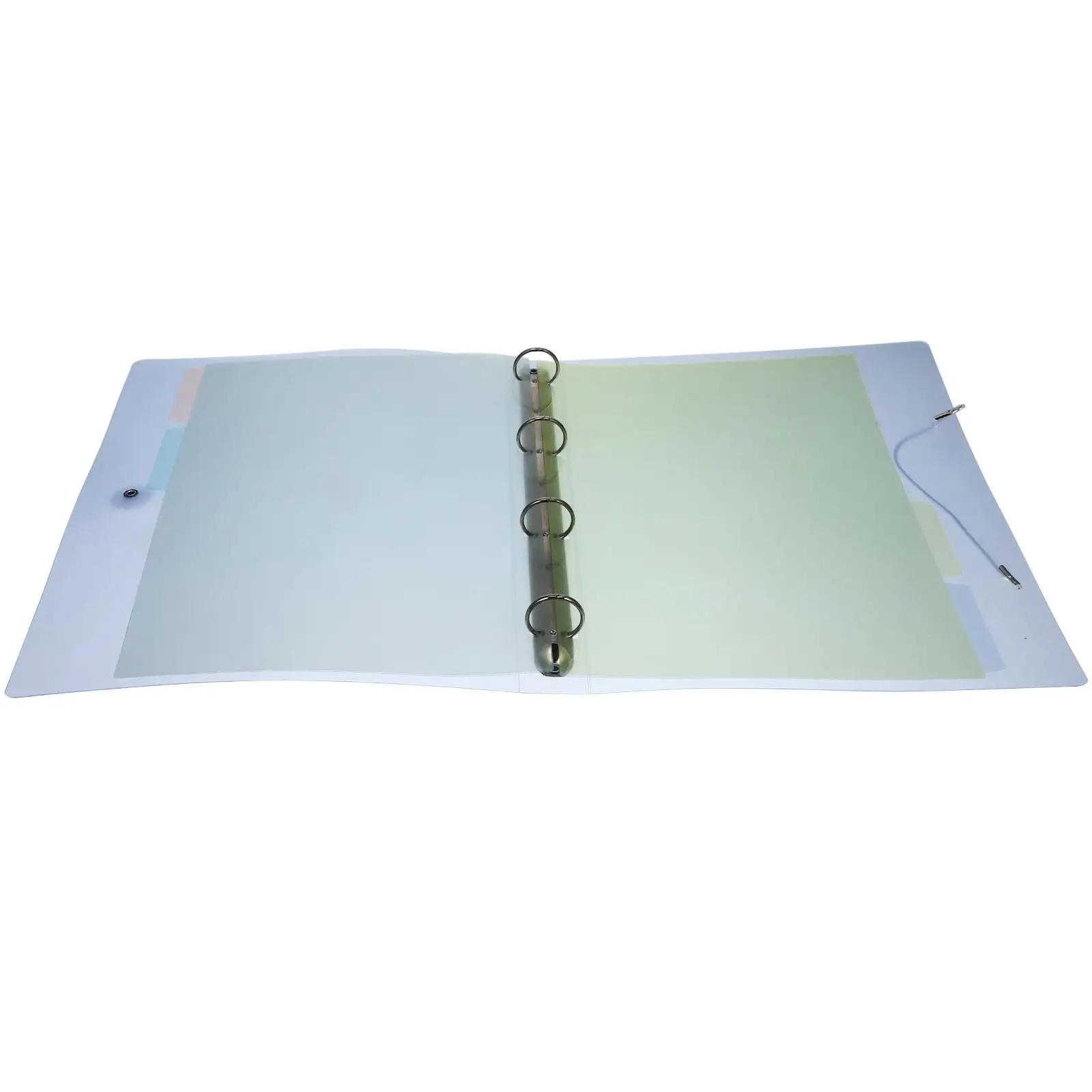 Пластиковые папки с 4 отверстиями, синяя обложка для переплета, корпус для ноутбука, канцелярские принадлежности для кампуса, офисные принадлежности, эластичный ремешок