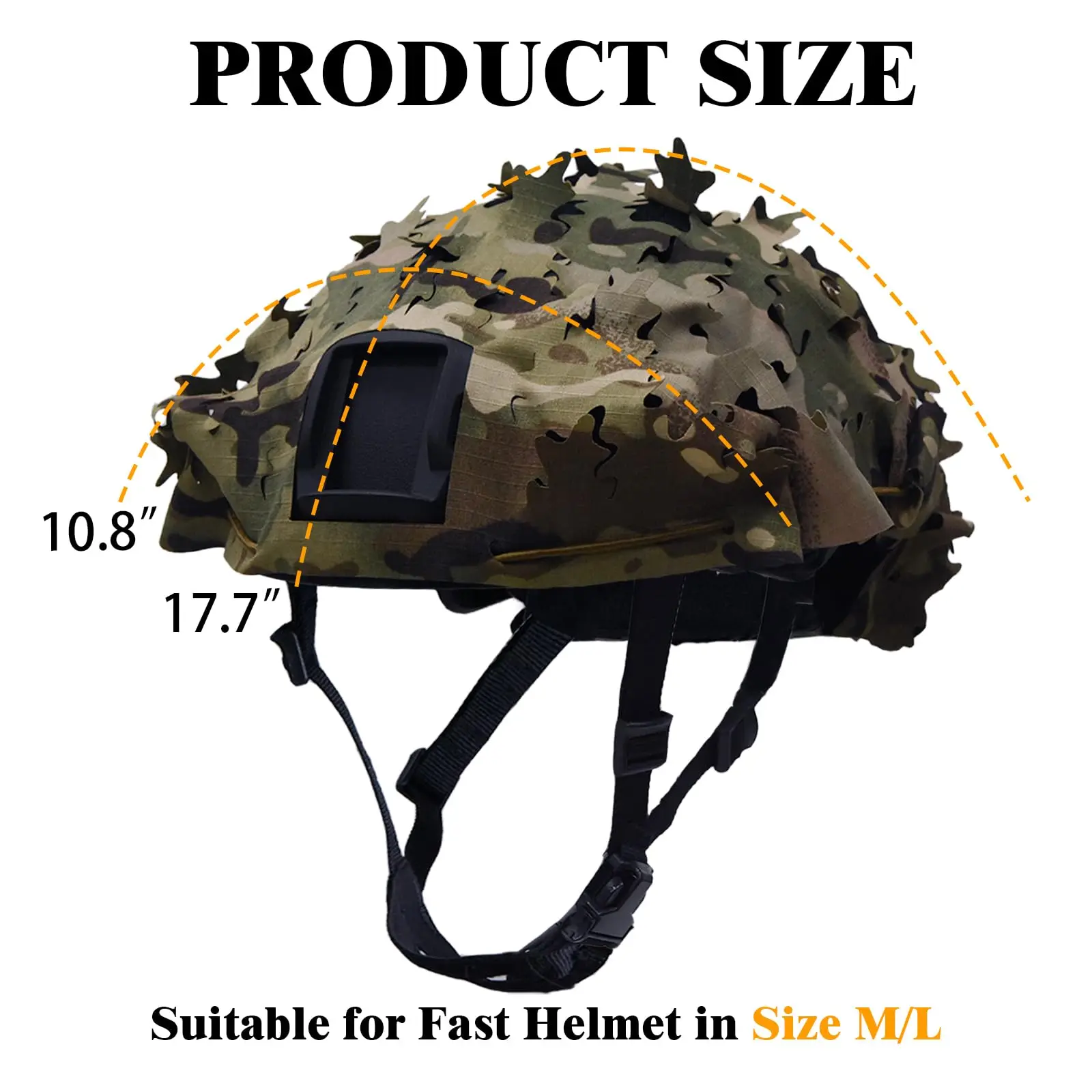Tactical Helmet 3D Camouflage Cover For FAST Mich Helmets,Helmet Not Included