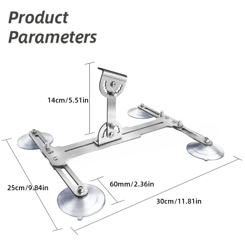 Brand New Linear Actuator Bracket Stainless Steel Bracket DIY Foldable 39mm Reciprocating Linear Actuator Mounting Bracket with