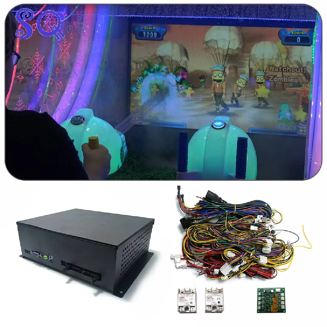 Ice Man Arcade Videmption Water Gun Game Simulator Machine Shooting Game for Coin Operated Ticket Games Entertainment Equipment
