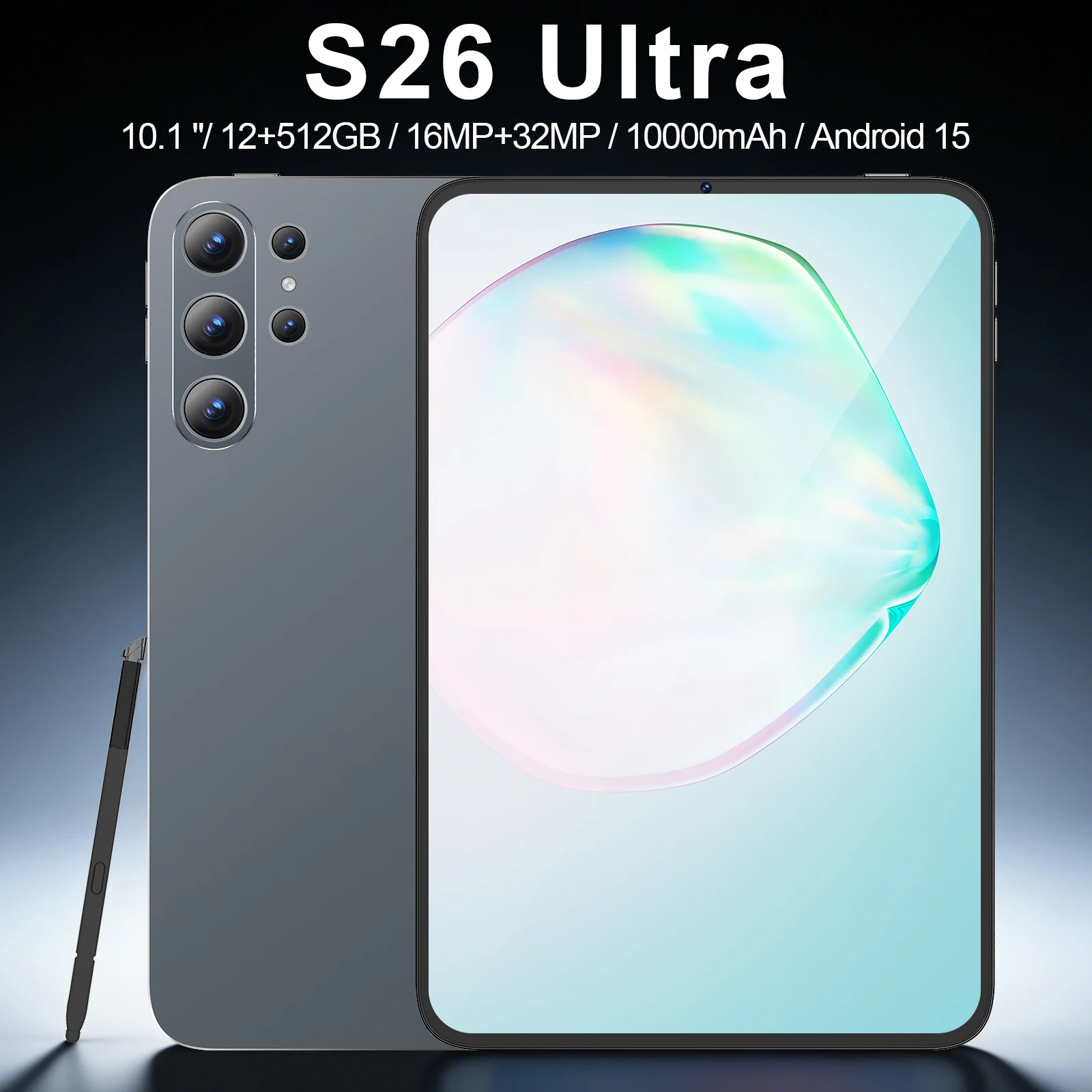 2026 Global Version Original MI Tablets S26 Ultra Android 15 16GB+1TB 10000mAh 5G Dual SIM Card WiFi GPS 10.1inch HD 4K Tablet