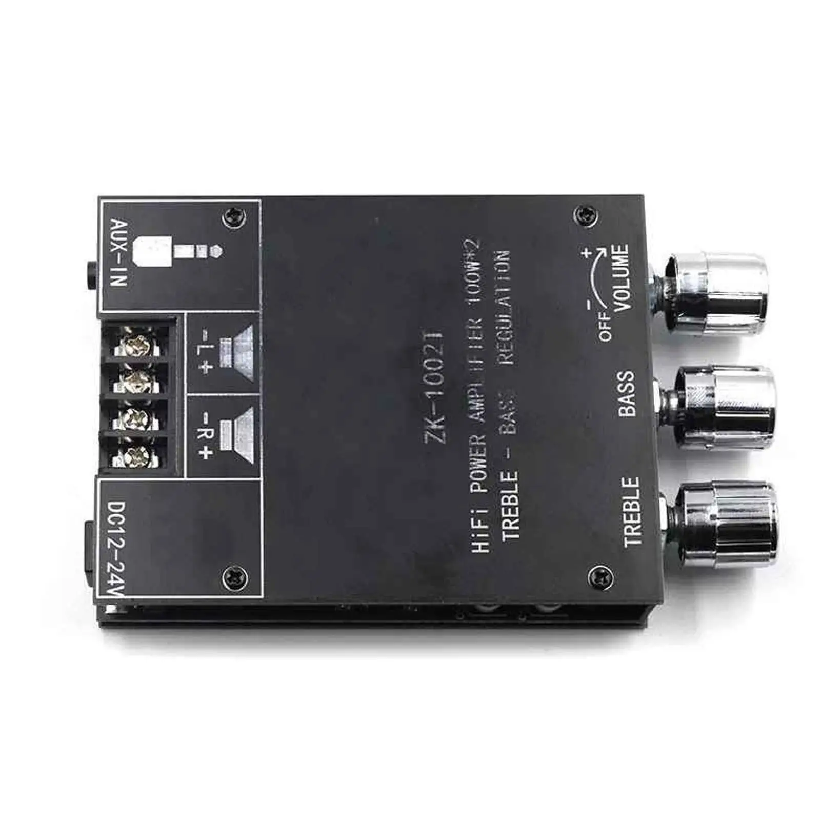 Dual Channel Power Amplifier Module 100Wx2 Subwoofer BT 5.0 Sound Board ZK-1002T DC12-24V - 2022 Edition