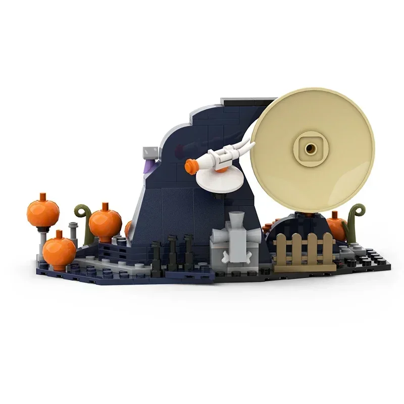 The Nightmare Before Christmas Building Blocks Night Pumpkin Lantern Terror House Model Assembly Brick Toys Kid Halloween Gift