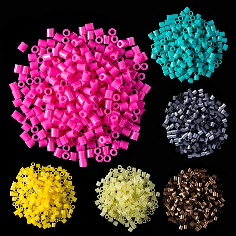 Perler koraliki 5mm Hama koralik dzieci edukacyjne puzzle zabawki DIY prezent Food Grade EVA koraliki bezpiecznikowe — zdjęcie 3