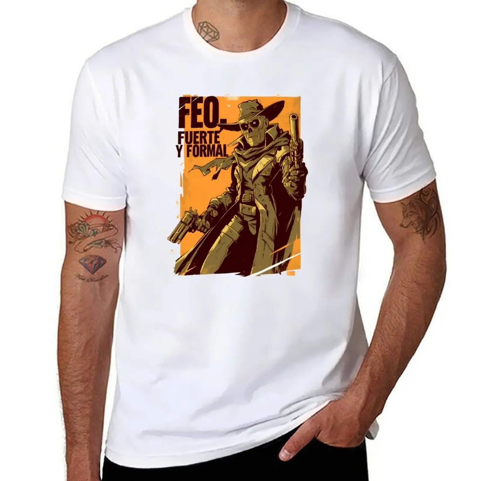 

Fuerte Feo, t humor - Gunslinger Post Apocalyptic Ghoul y Formal man shirts dark t - luxury funny T-Shirt shirt