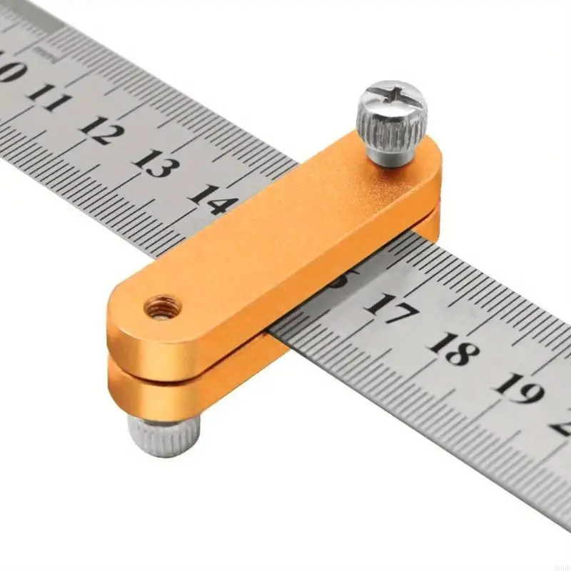 Aluminum Ruler Stop Fence Ruler Limit Block Ruler Positioning Block for Accurate M68E