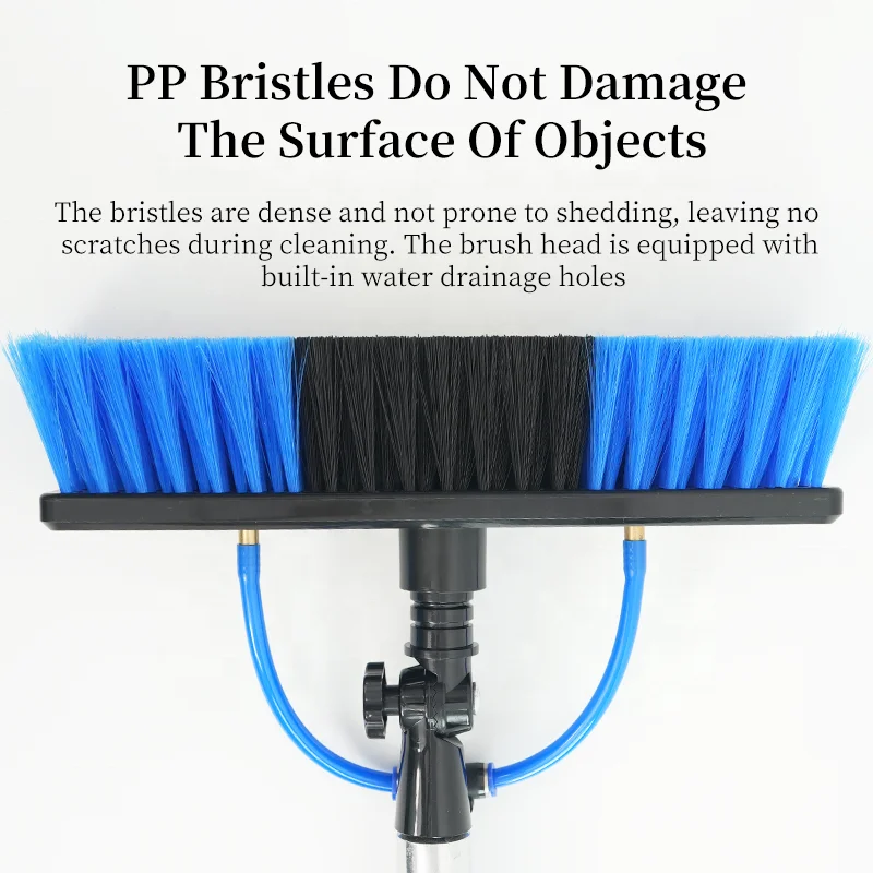12ft Solar Panel Cleaning Brush Tool with Telescopic Pole Photovoltaic Panel Glass Cleaner for Home and Commercial Use