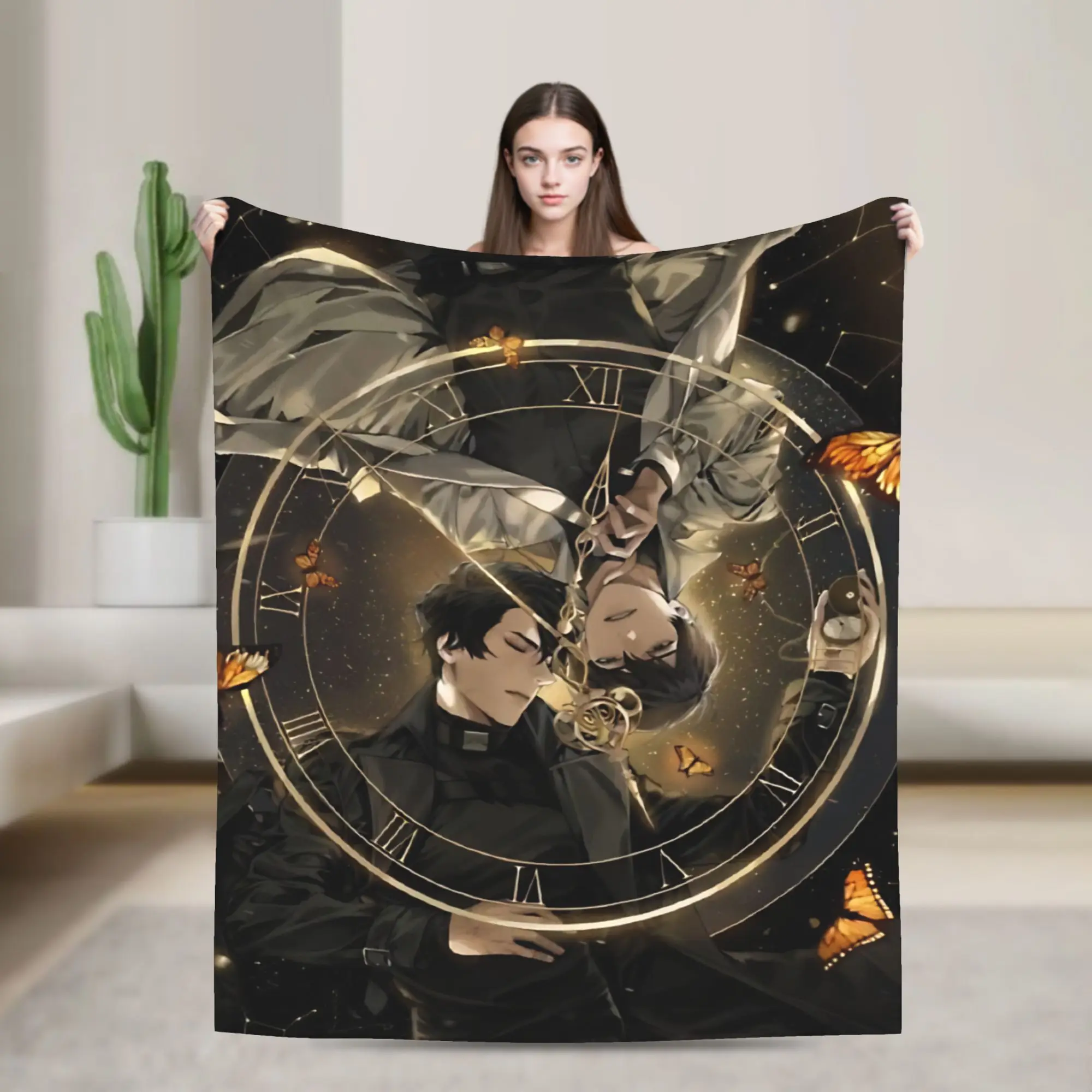 

Одеяло в стиле аниме Omniscient Reader, фланелевое весенне-осеннее портативное мягкое одеяло для постельных принадлежностей, дорожное покрывало