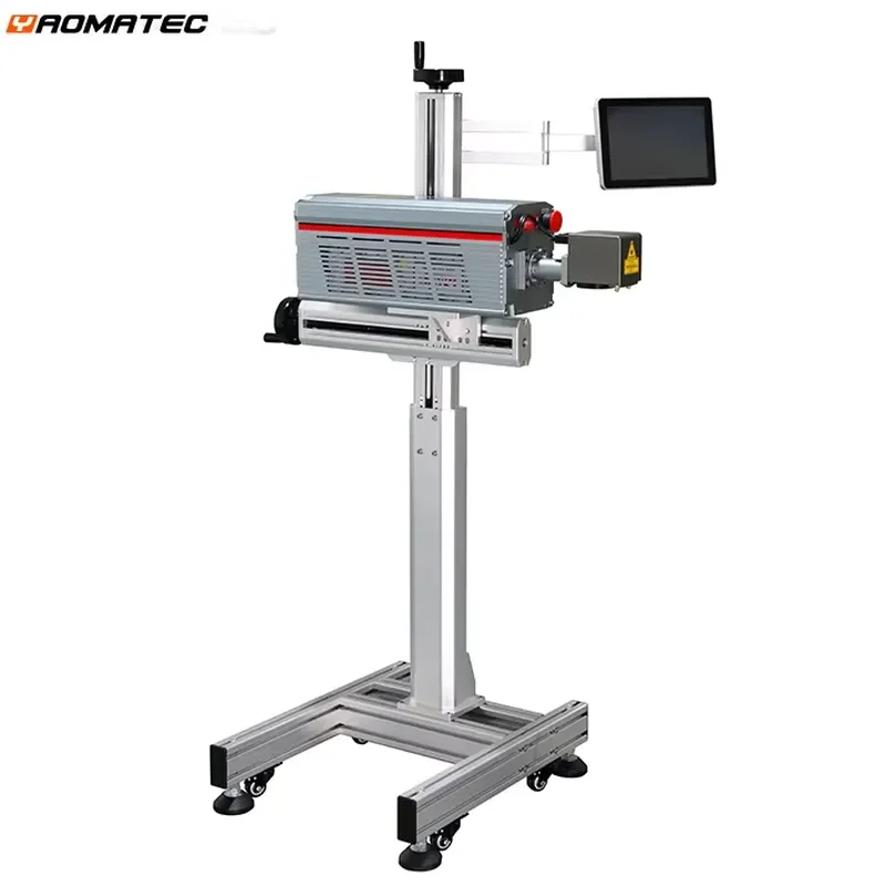 Flying CO2 Laser Date Coding Marking Machine for YAOMATEC Factory Manufacturer Supply Production Line