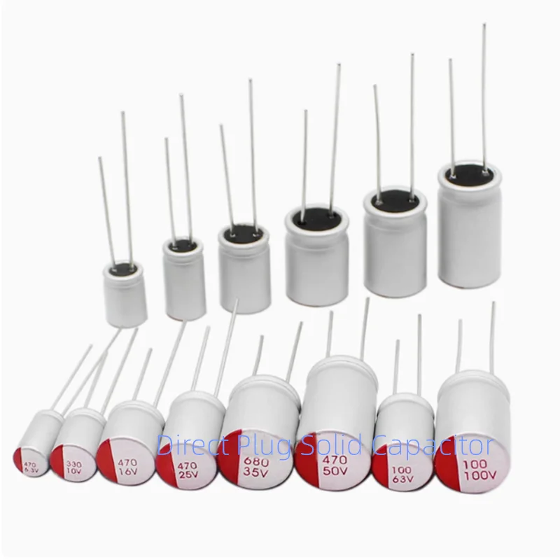 

10CS Direct Plug Solid Capacitor 2.5V 4V 6.3V 10V16V 25V 35V 50V 63V 100V/270UF 820UF 330UF 470UF 100UF 1000UF 1500UF 2200UF