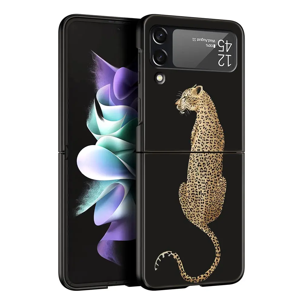 حافظة لهاتف سامسونج جالاكسي Z Flip3 Flip4 Flip5 حافظة لهاتف Z Flip 3 4 5 6 7 غطاء صلب قابل للطي