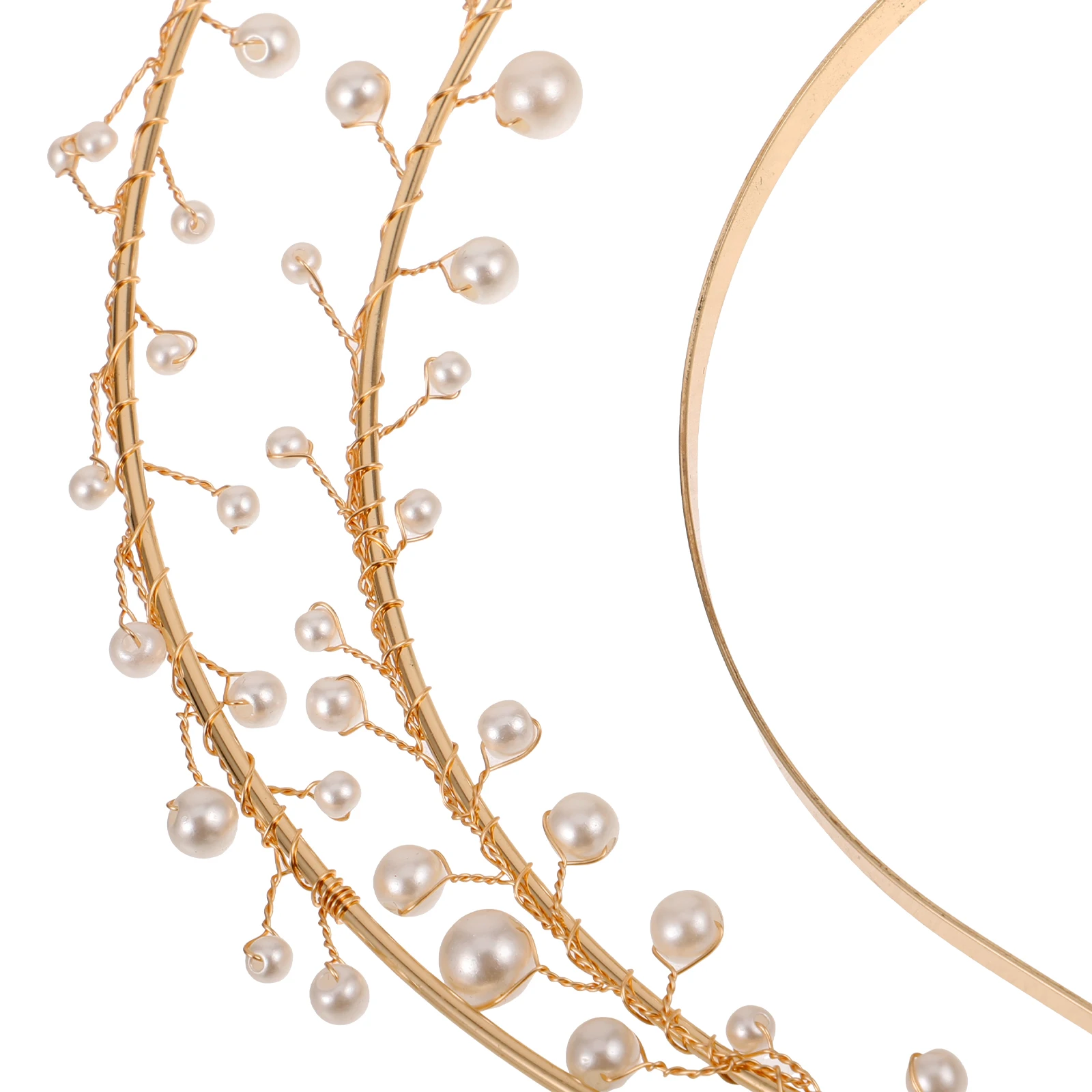 Couronne de cheveux en perles, bandeaux de Festival de Cosplay Lolita pour femmes, couvre-chef de déesse Miss