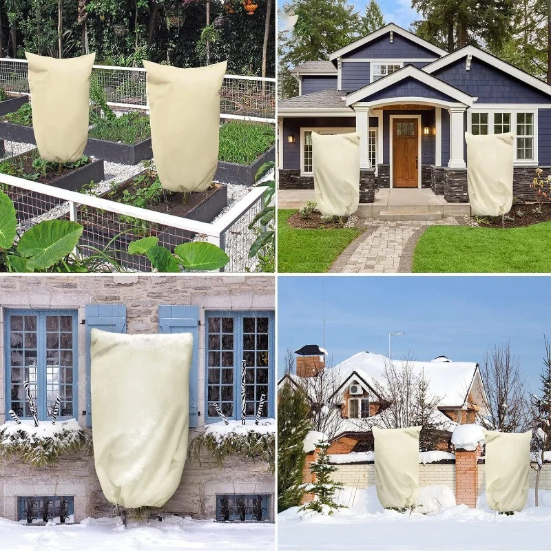 1PC Plant Cover Frost Cover Agricultural Tree Flower Frost Cover Garden Protection Shrub Bug Proof Bag Prevent Plant Injury