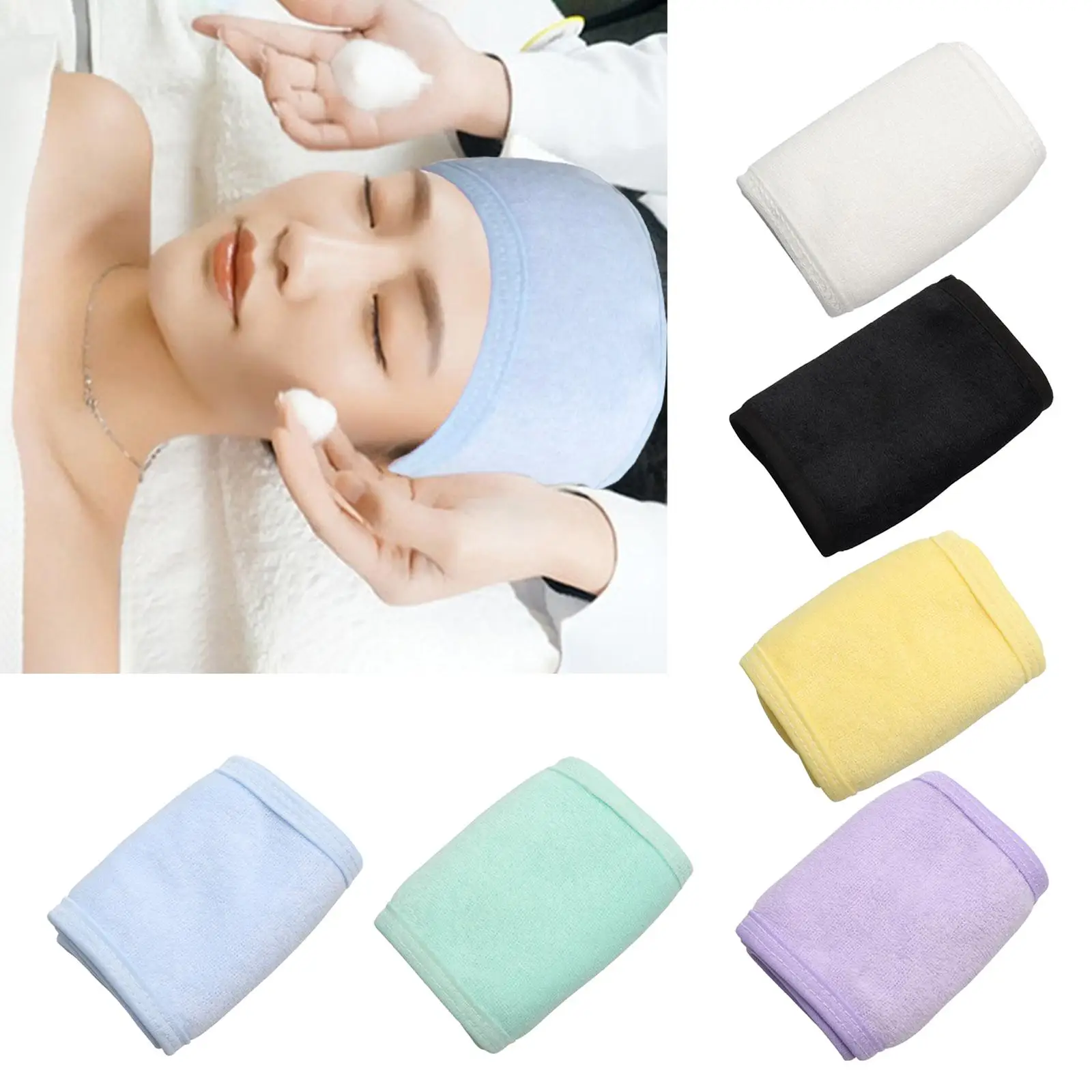 สปาใบหน้าคาดศีรษะปรับคาดศีรษะซักผ้าสําหรับผู้หญิงแต่งหน้าอาบน้ํา