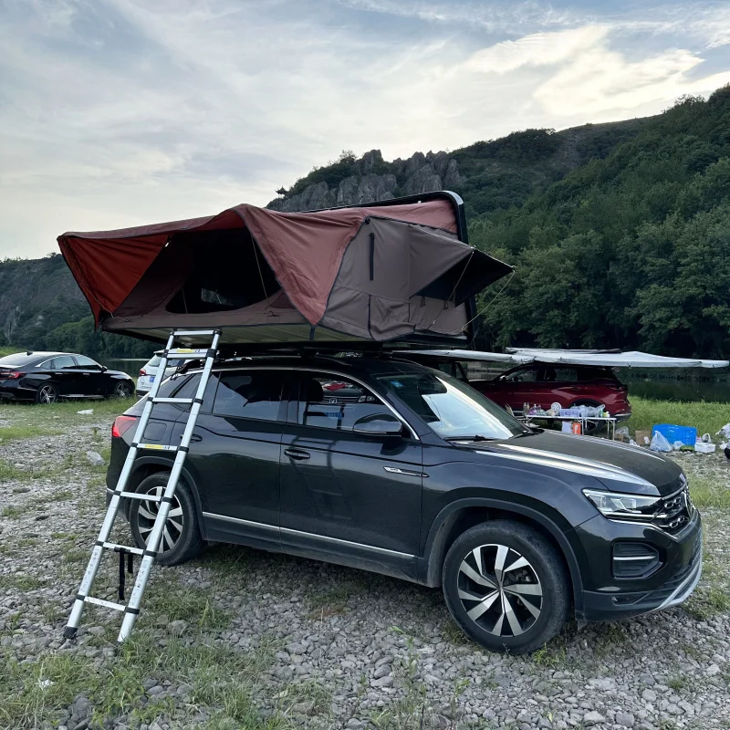 

Hot Selling High Quality Aluminum Hard Roof Top Tent Camping Car Waterproof Four Seasons Automatic Quick Opening