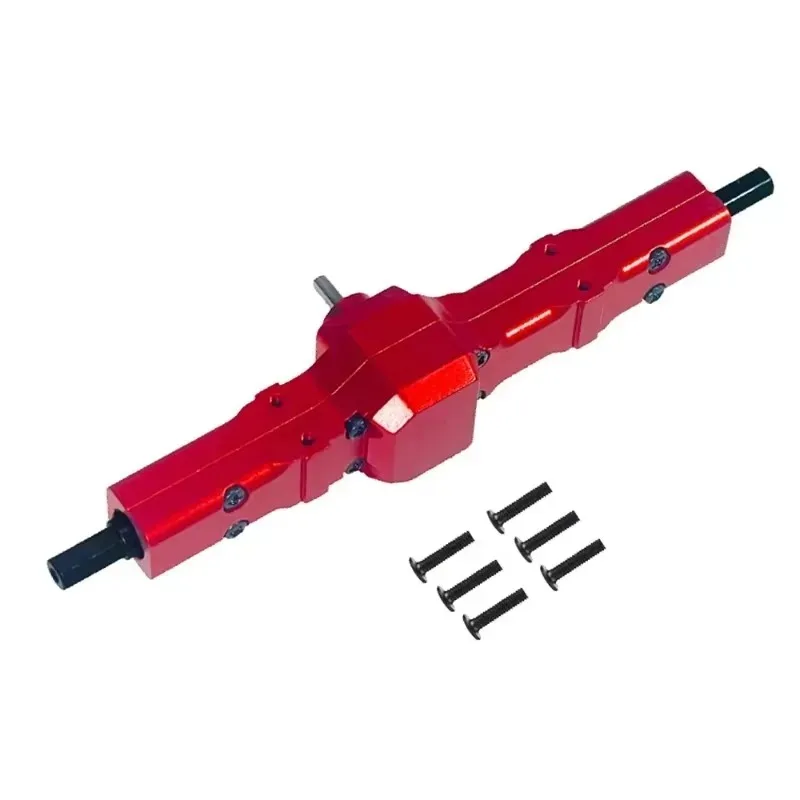 Para WPL JJRC D12 coche camión Rock Crawler camiones mejora piezas de modificación eje trasero Total Metal Ridge eje caja de cambios