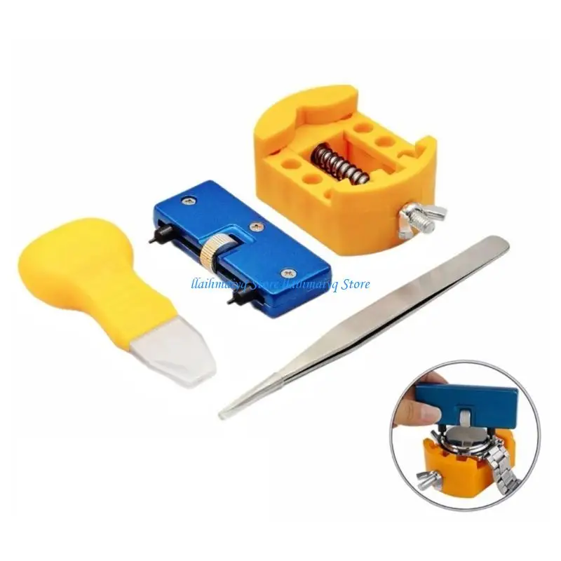 573B Multipurpose Steel Watch Tool 4Pcs For Mechanical And Electronic Timepieces