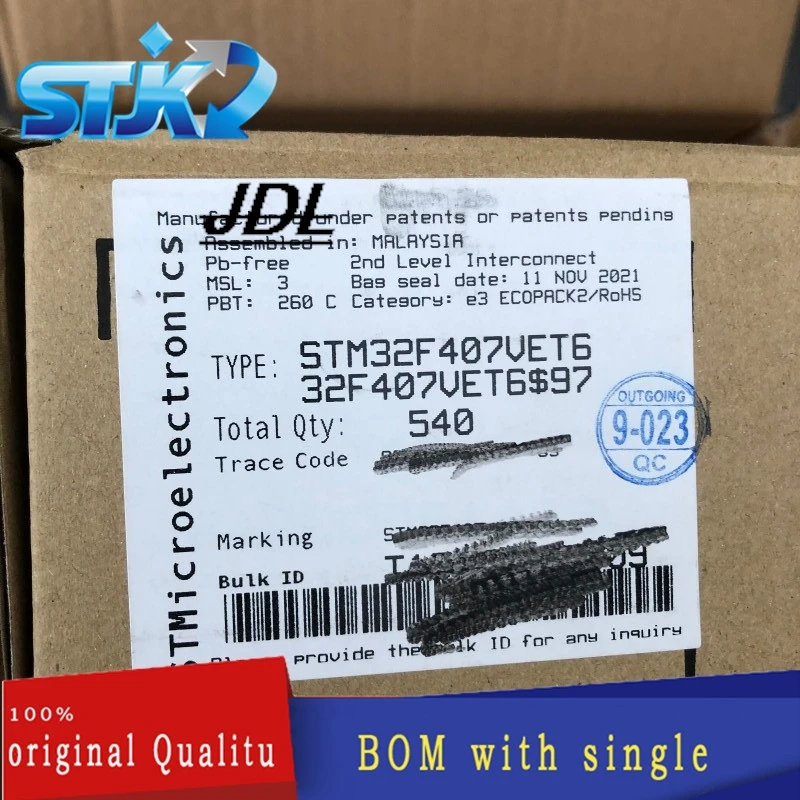 10-20PCS STM32F407VET6 LQFP100 DC2021+ Interface - serializer, solution series New original Not only sales and recycling chip