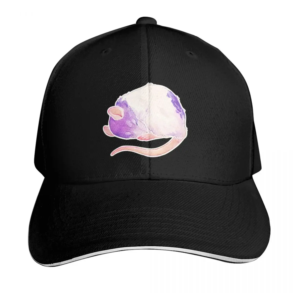 

sleepy rat Baseball Cap Sunscreen Hood Golf Hat Man Golf Women's Hats Men's