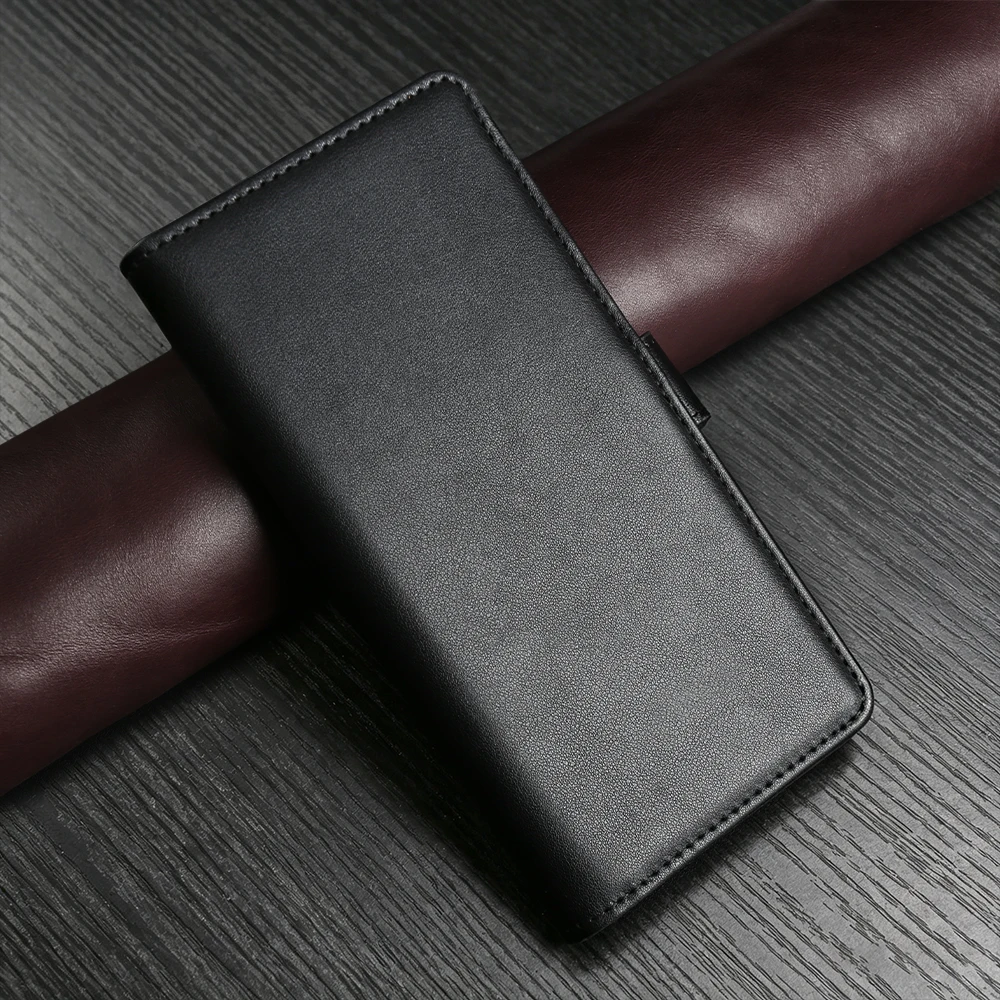 Calf Grain Genuine Leather Phone Case Cover For iphone 17 Pro Max 16 Air 17e 16e 15 14 Plus 12 Mini 13 Pro Max Flip Cases Wallet