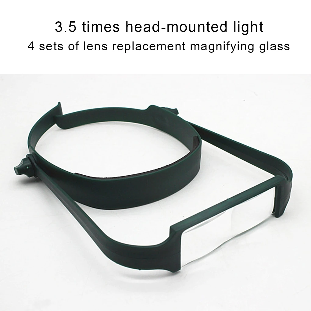 Home Office Elderly Portable Head Mounted Magnifier Newspaper Books Files Documents Reading Magnifying Glass Gift