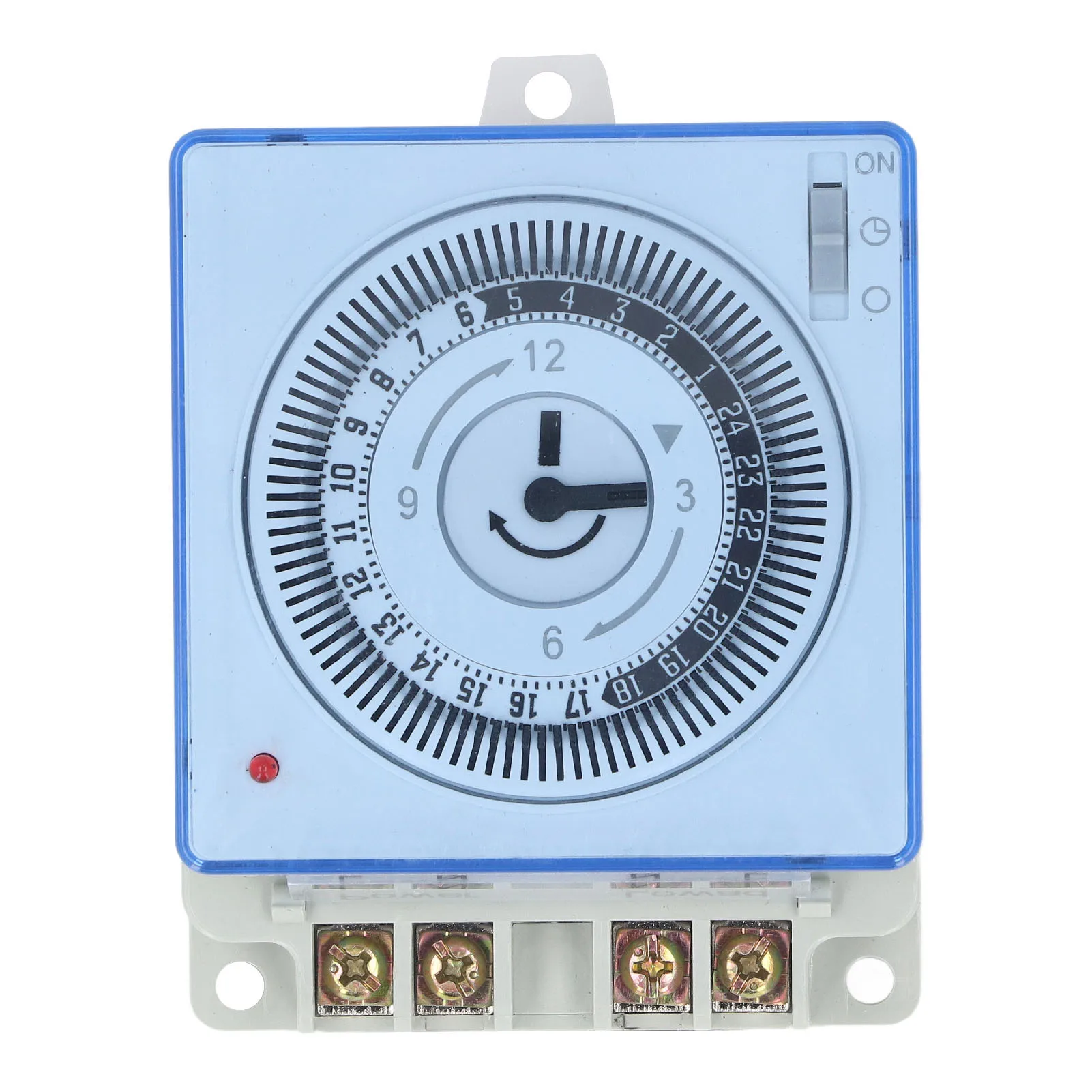 24 Hour Time Switch Quick Wiring Terminal Mechanical Timer Switch Heat Resistance Load Indicator for Lighting Control System