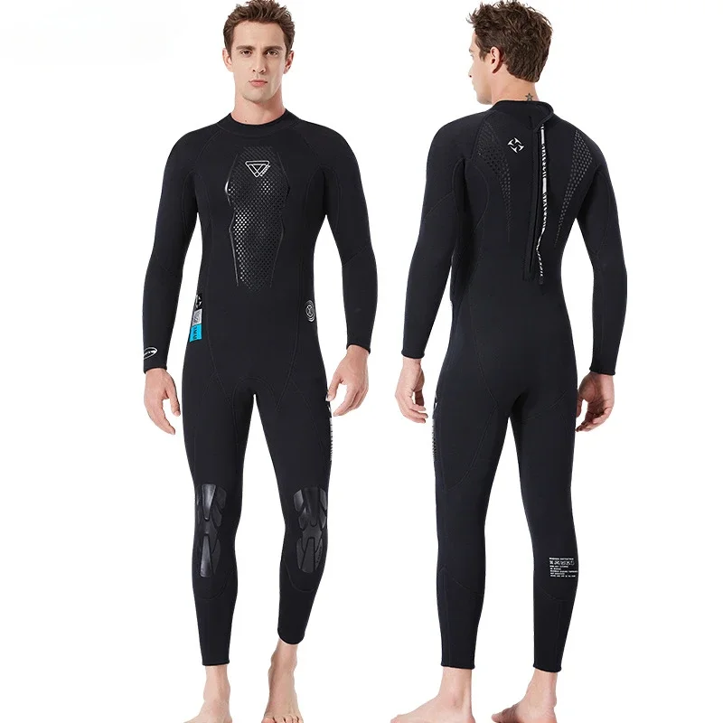 3mm Mens Wetsuits Full Body Diving Suit Keep Warm and Waterproof for Scuba Diving Snorkeling and Surfing