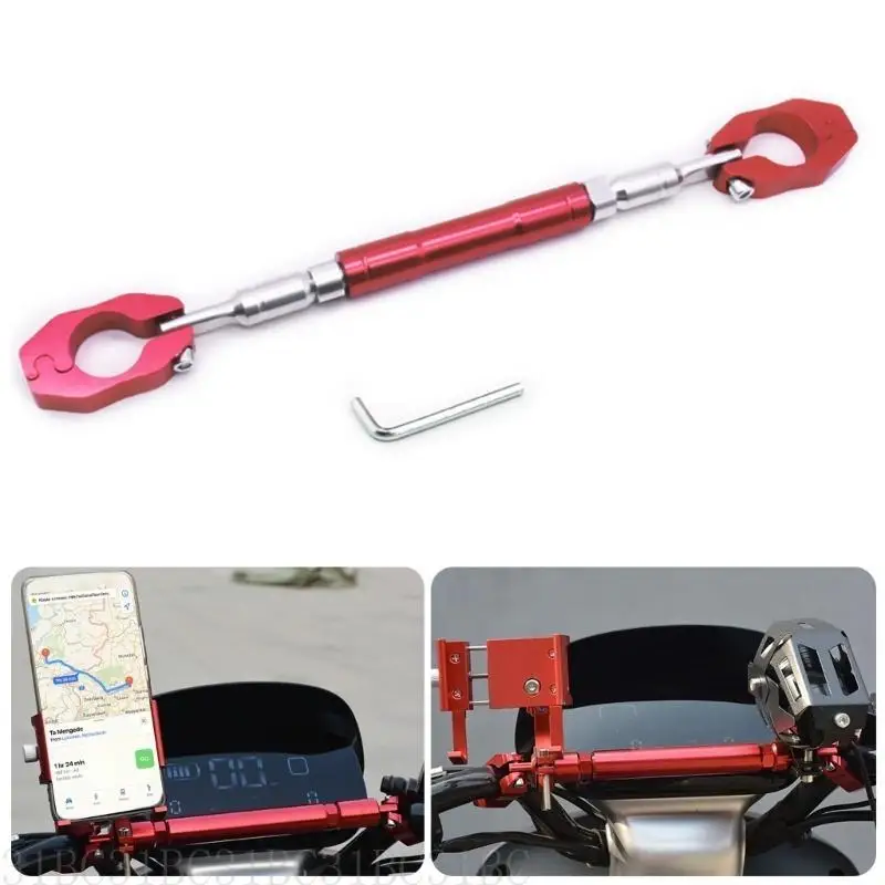 Motorcycle Handlebar Stabilizers Bar, Adjustable Crossbar Balance Bracket Regulator Reinforcing Improved Riding Comfort