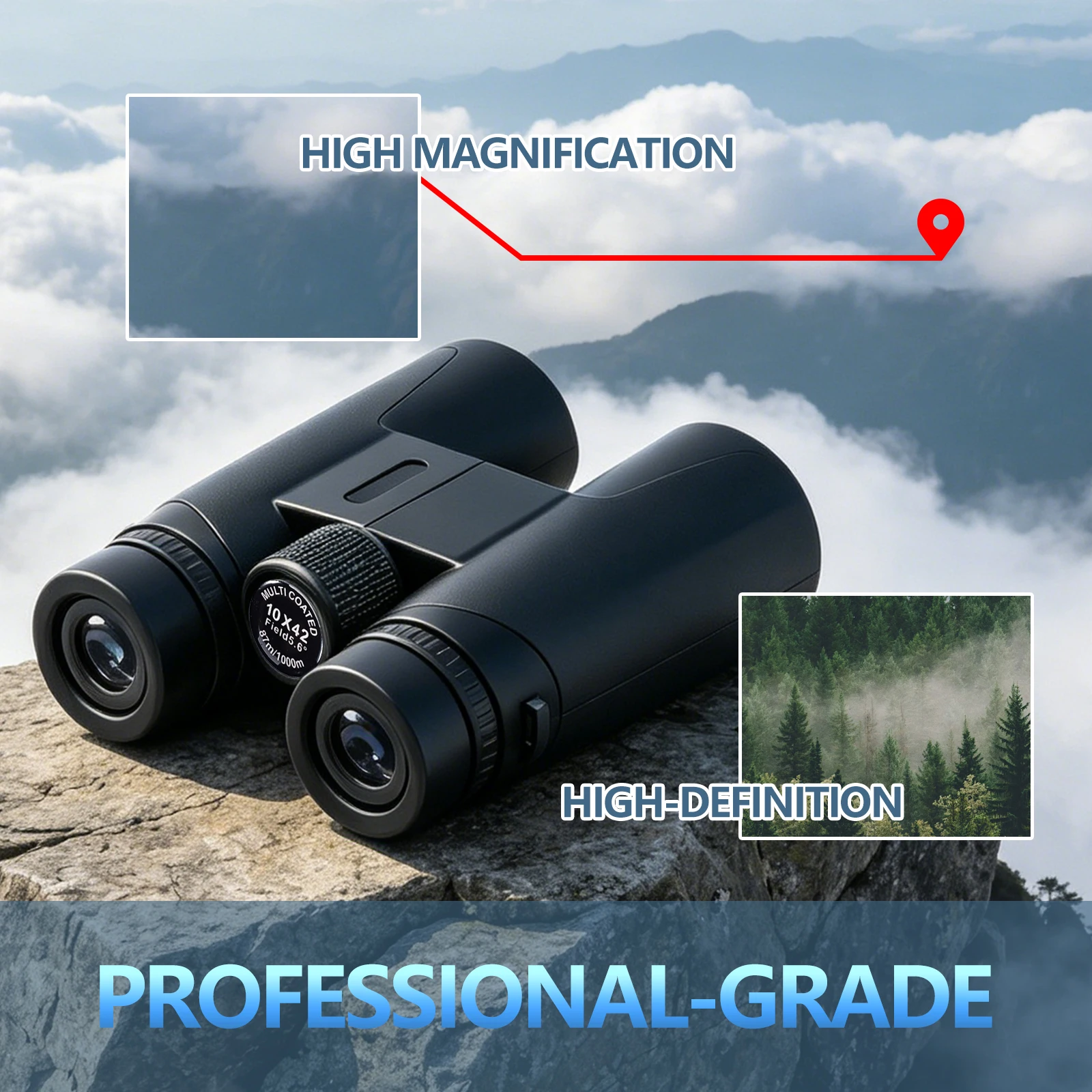 10X42 Binoculars HD Bird Watch - Outdoor Adventure And Travel 评论和价格