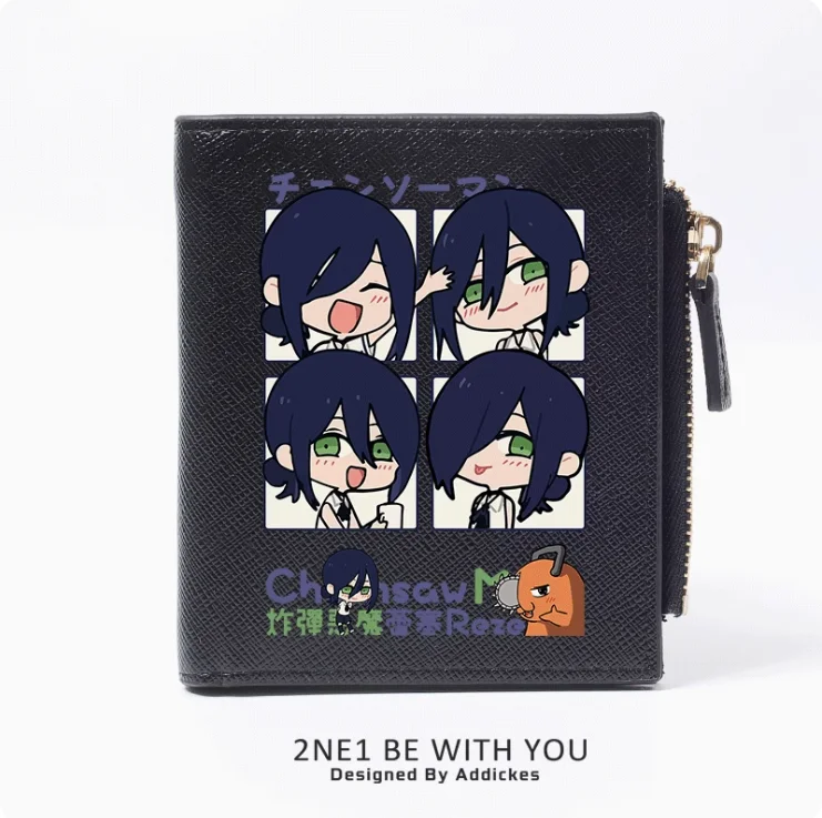 Cartera de moda de Anime Reze, monedero de PU, tarjeta, monedero con cremallera, regalo de Cosplay, B241