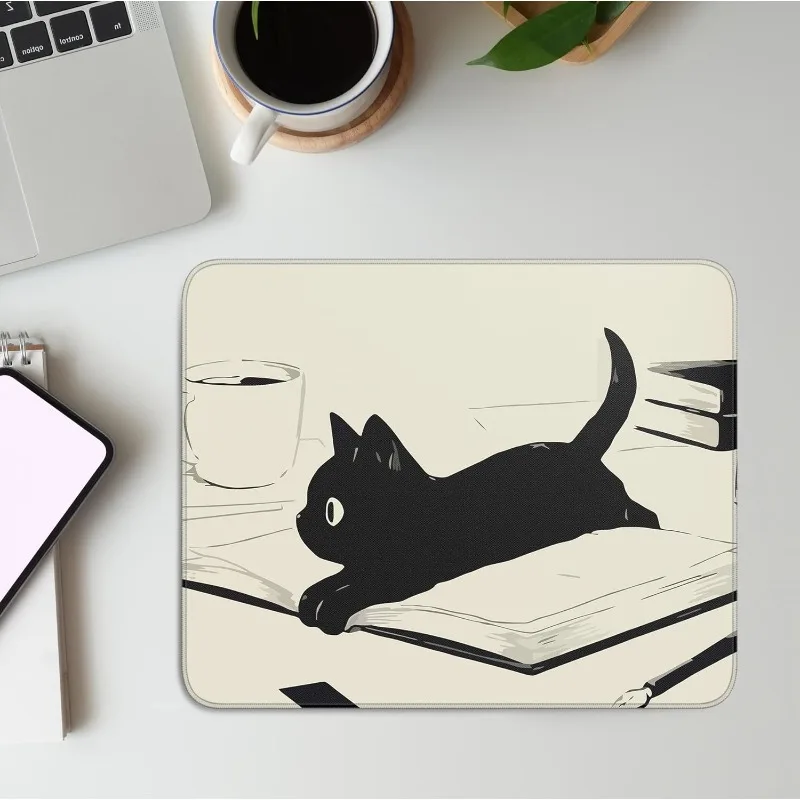 Square Desk Mat Nature Mouse Pad Cute Cat Small Mouse pad Gaming Accessories keyboard Mat Kawaii Mousepad Aesthetic Computer Pad