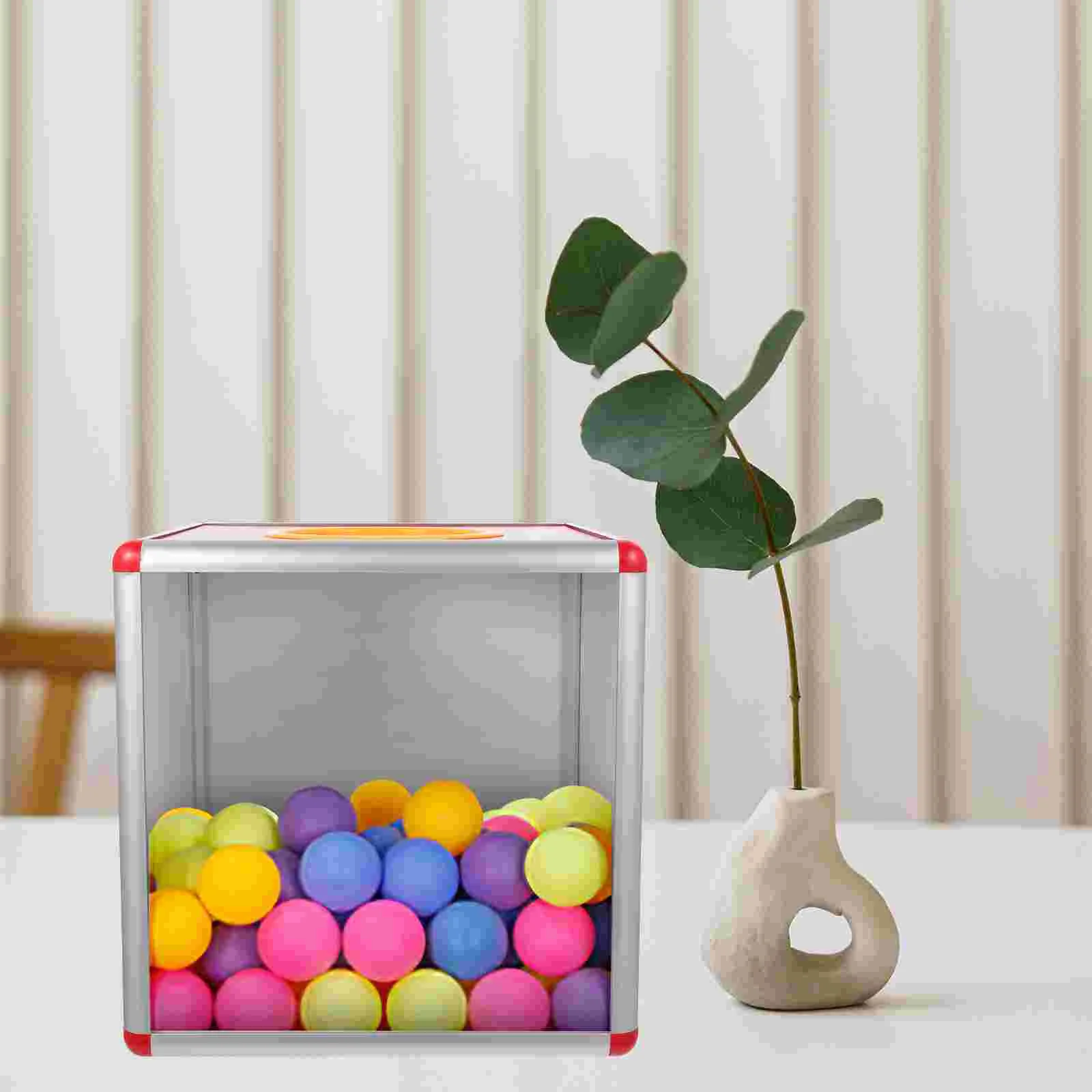 Tickets Draw Box Raffle Boxes for Card Donation Accessory Transparent Case Office