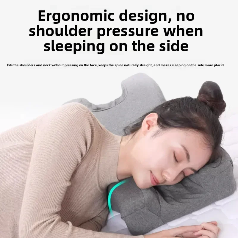 Side sleeping anti wrinkle pillow, anti pressure eye pillow, female specific cervical and facial pillow