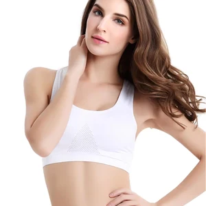 Women's Breathable Sports Bra absorb sweat to the padded shock proof gymnasium running dual layer without sewing yoga Sports bra clothing 8 Main Women's Sports Setião Sales - №5