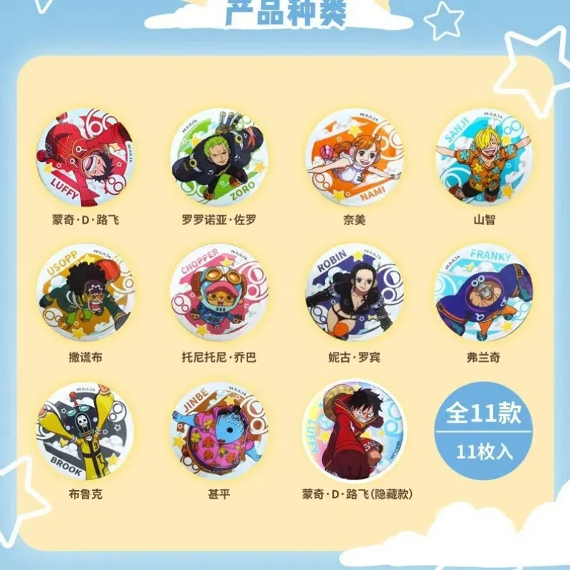 

11 шт./компл., аниме ONE PIECE, брошь, значок, кулон, украшение для рюкзака, модель игрушки, реквизит, коллекционные подарки в упаковке