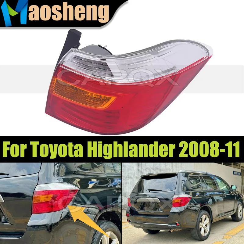 

Car Rear Bumper Taillight Taillamp Whitout Bulbs For Toyota Highlander 2008 2009 2010 2011 Brake Light Taillamps Tail Light