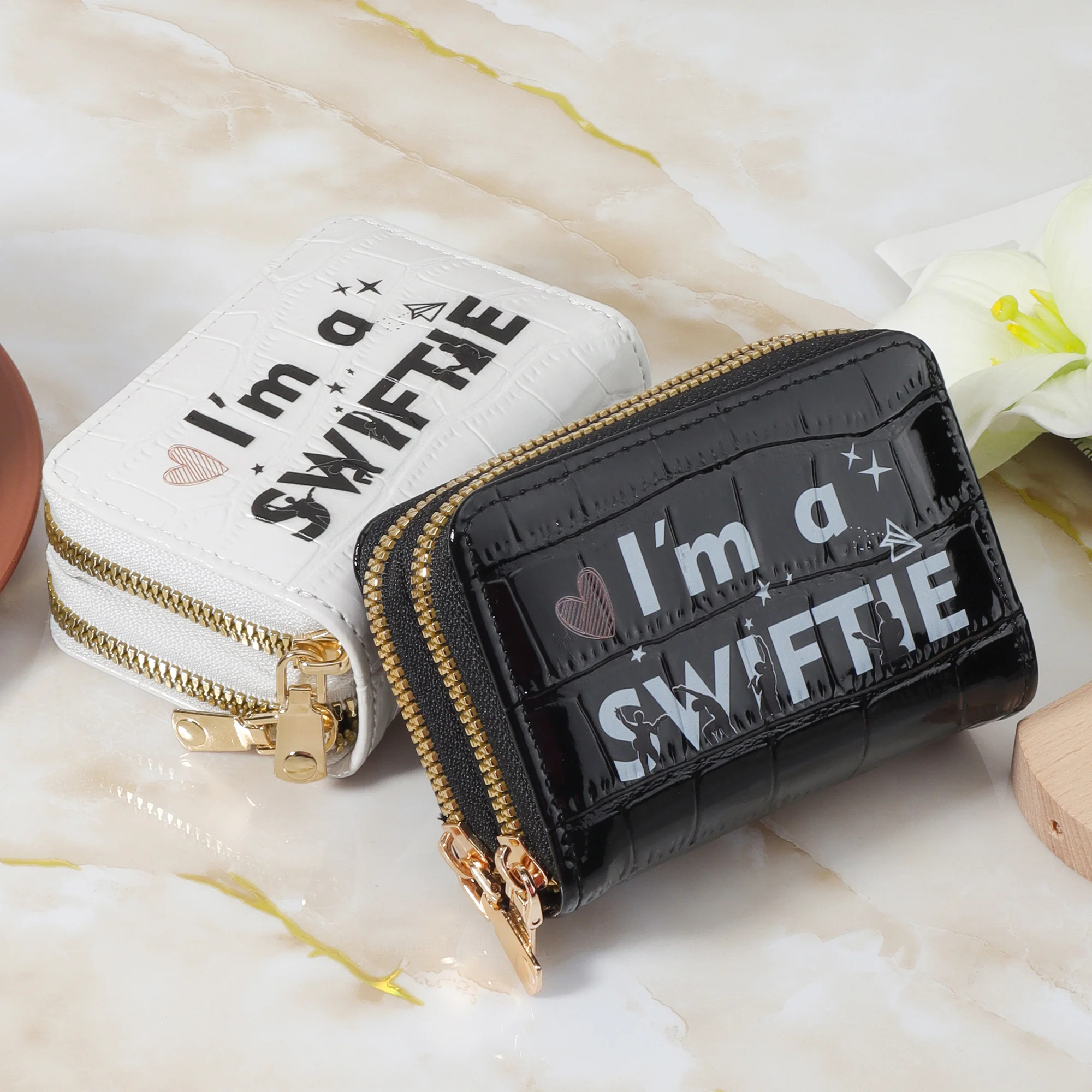 حقيبة يد نسائية عصرية قصيرة بسحاب، محفظة للعملات المعدنية، سحاب عصري، حقيبة تخزين بطاقات الائتمان عالية الجودة